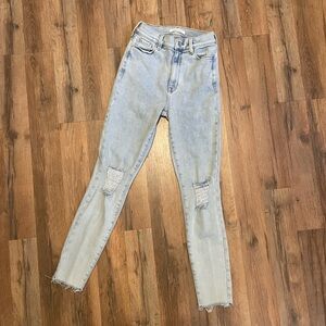 light acid super high rise skinny jeggings